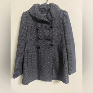 Banana Republic Dressy Coat Tweed Wool Blend Small S